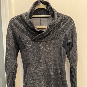Lululemon drawstring neck sweater XS Gray